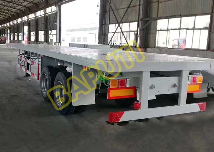 2 axle flatbed trailer