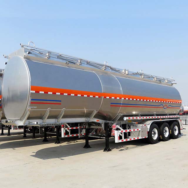 40000 Liters Aluminum Fuel Tanker Trailer 