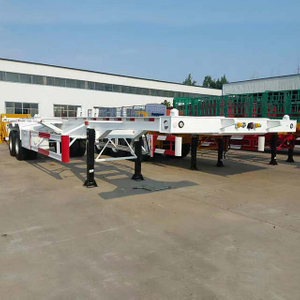 2 Axle 20ft Skeleton Container Semi Trailer for Sale