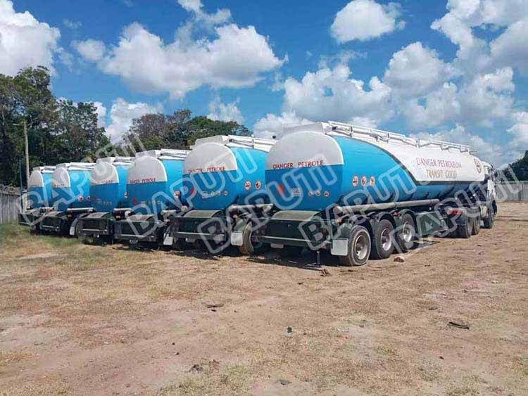 42000 liters fuel tanker trailer for sale in Tanzania