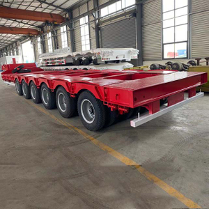 6 Line 12 Axle 120 Ton Low Bed Truck Trailer
