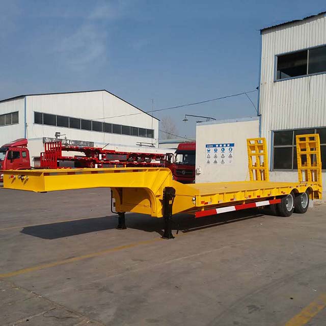 2 Axle 40 ton Low Bed Trailer for Sale