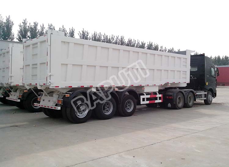 50ton dump semi trailer supplier