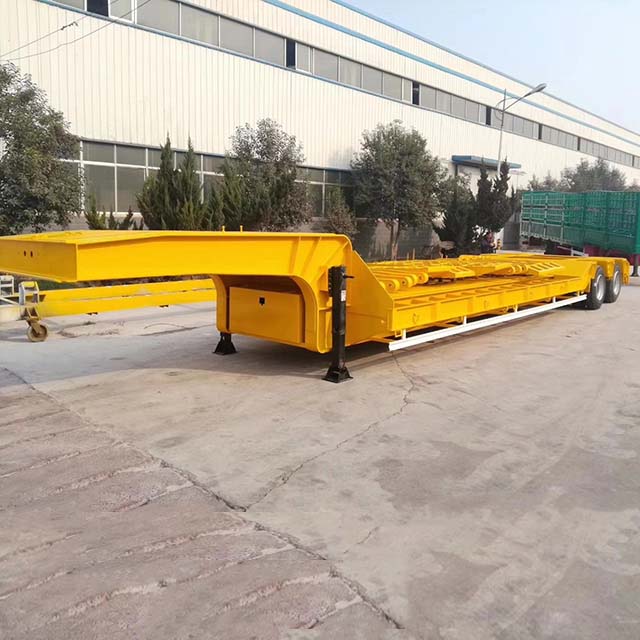 2 Line 4 Axle 80ton Low Bed Trailer