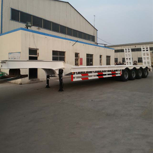 4 Axle 80 Ton Lowbed Semi Trailer