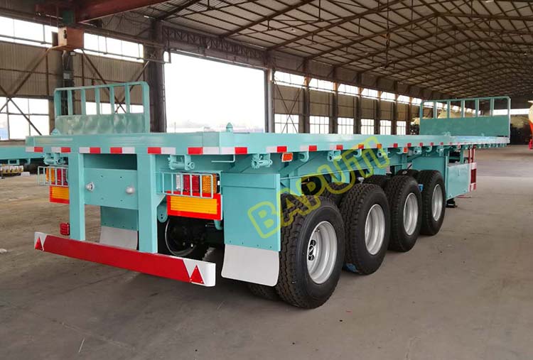 45ft flatbed trailer with front wall