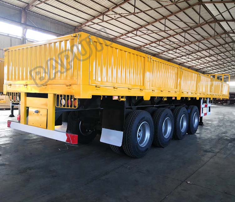 China drop side trailer
