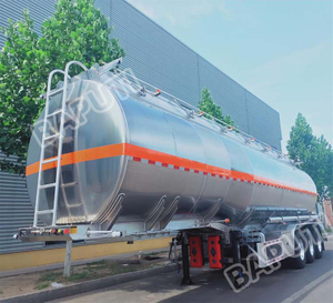 45000 Liters Aluminum Tanker Trailer for Ethanol Spirit