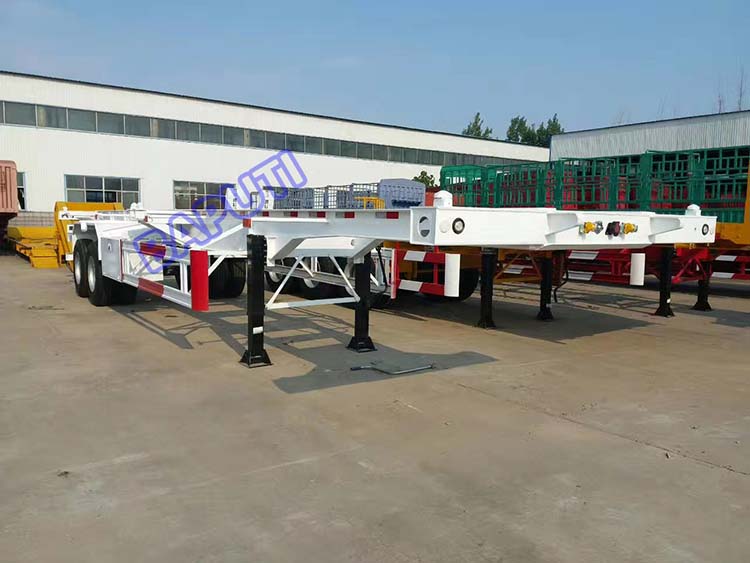 2 axle skeletal trailer