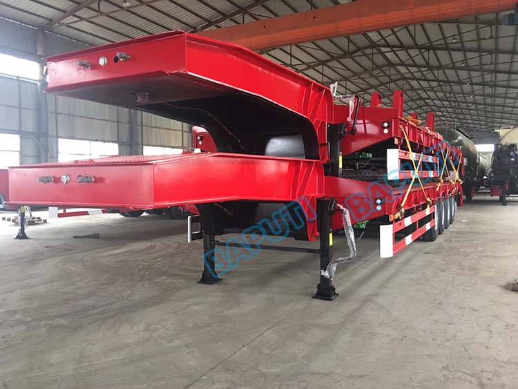 100ton low loader trailer shipment
