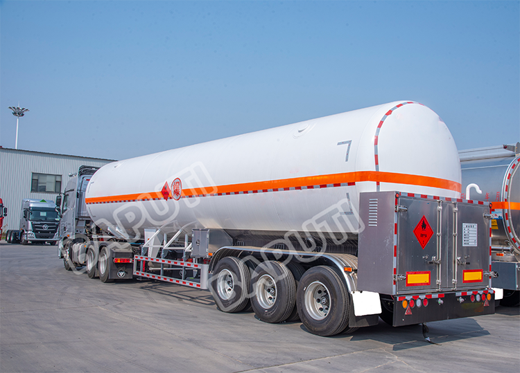 52.6CBM liquid nature gas tanker trailer for sale