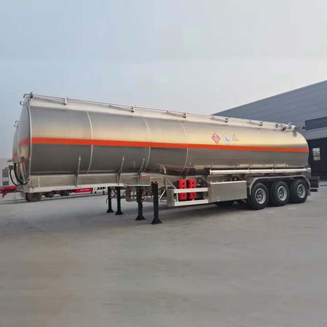 42000 Liters Aluminum Petrol Tanker Trailer 