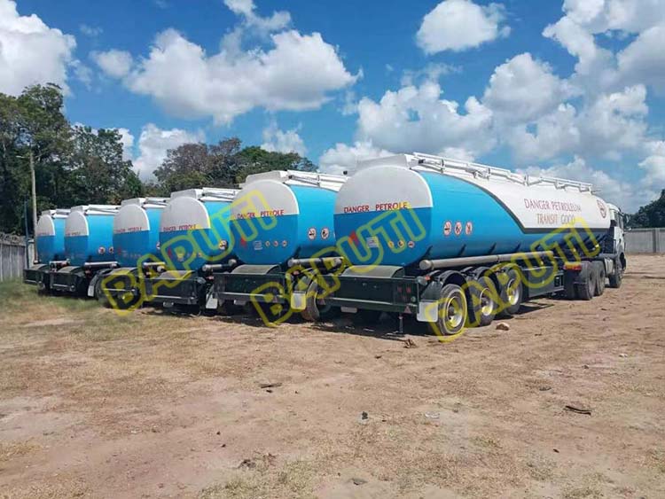45000 liters aluminum tanker trailer in Tanzania