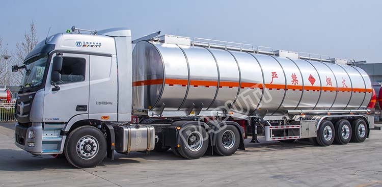 42000 liters PALM OIL TANKER TRAILER FOR SALE