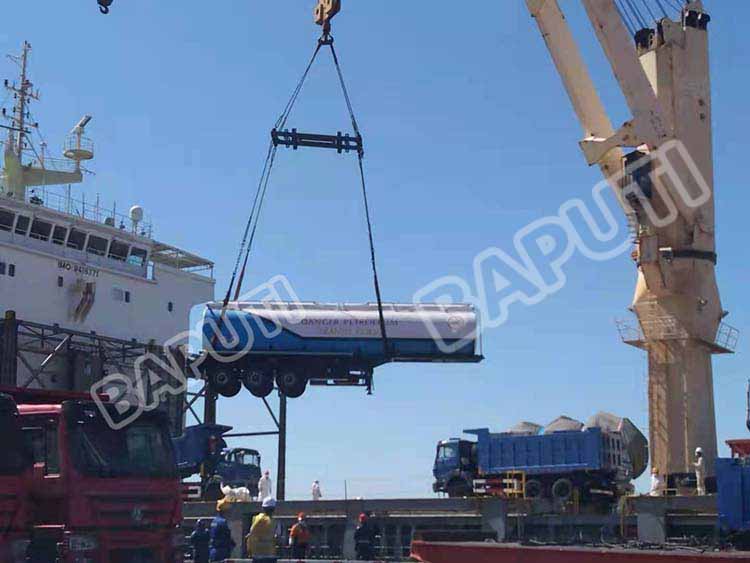 fuel tanker trailer shipment to Dar es salaam Tanzania
