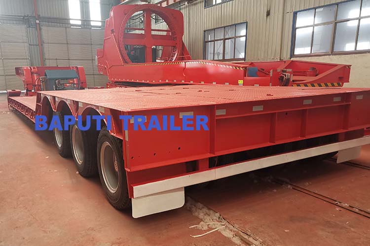 100 ton detachable gooseneck low bed trailer