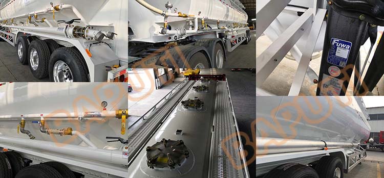 60CBM 30 Ton Flour Tanker Trailer detail
