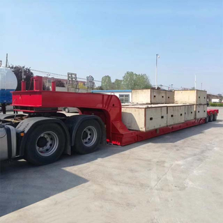 130 Tons 3 Lines 6 Axles Gooseneck Lowboy Trailer