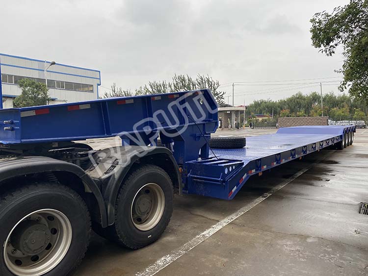 front loading removable gooseneck low bed trailer
