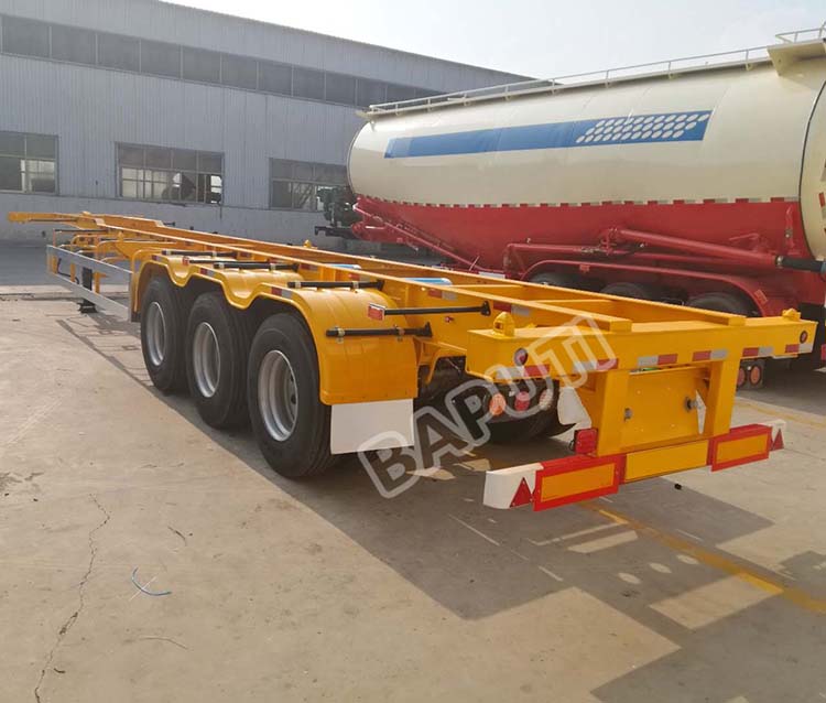 45ft skeletal chassis container trailer for sale