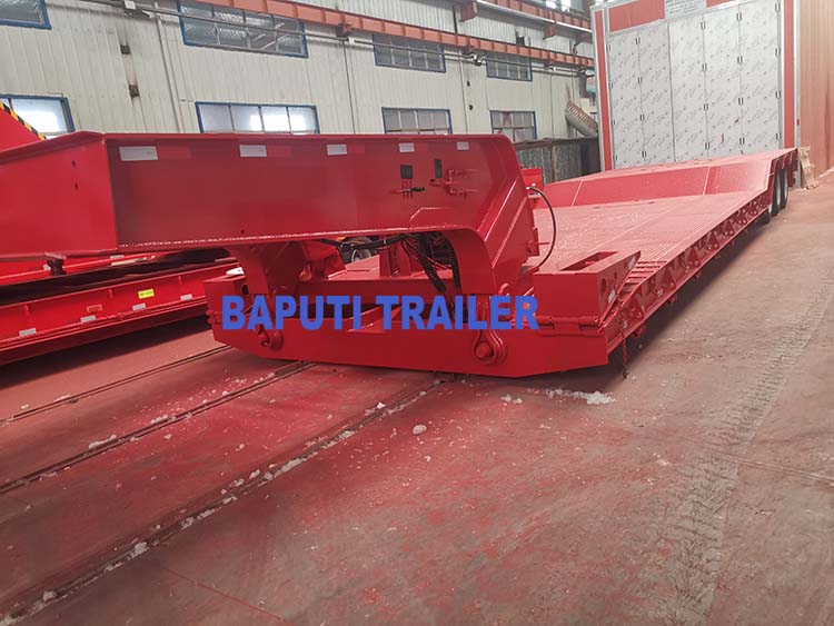 removable gooseneck 100 ton low loader trailer