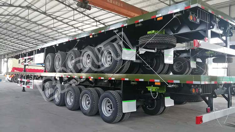 120ton flatbed trailer for sale shipment