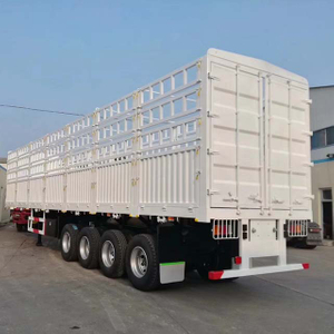 4 Axle 60ton Stake Semi Trailer For Sale