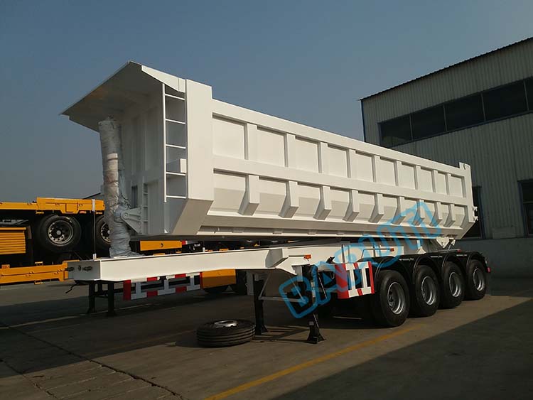 4 axle rear dump trailer