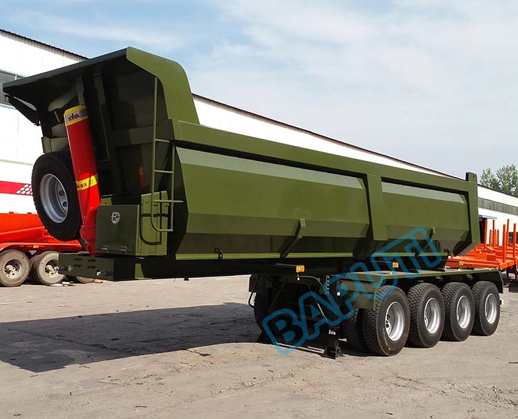 70 ton U shape dump trailer