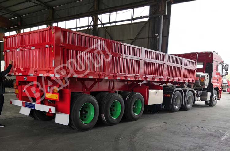 Sidewall Cargo Semi Trailer for Sale Price