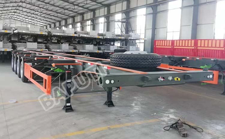 4 axle container chassis trailer