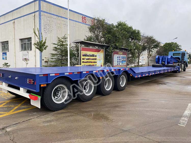 front loading gooseneck low bed trailer