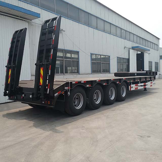 4 Axle 100T Low Bed Truck Trailer