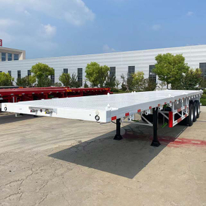 China Tri Axle Flat Bed Trailer