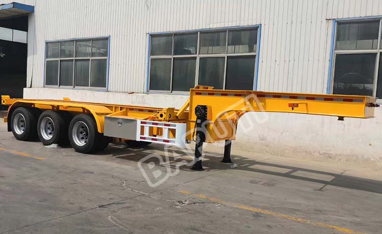 skeleton container trailer