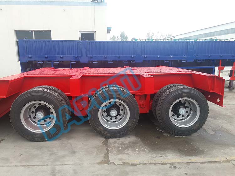 hydraulic multi axles low bed detail