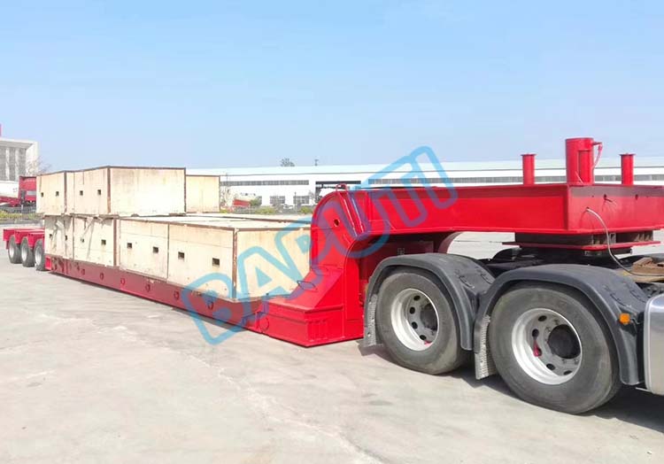 3 line 6 axles 130 ton low bed trailer
