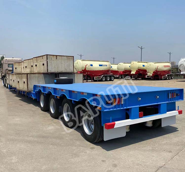 detachable gooseneck low bed trailer