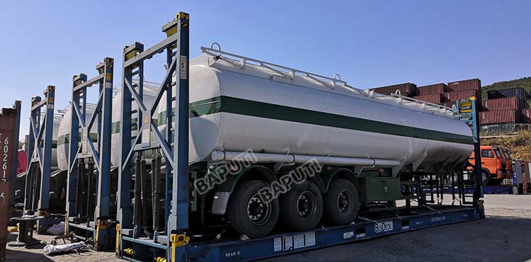 42000 liters fuel tanker trailer for sale ship to Congo