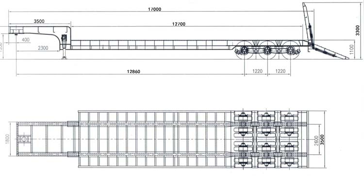 Lowbed Trailer Design Drawing