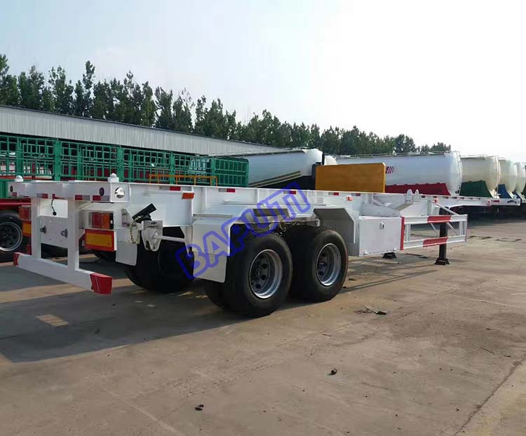 20ft skeleton container semi trailer