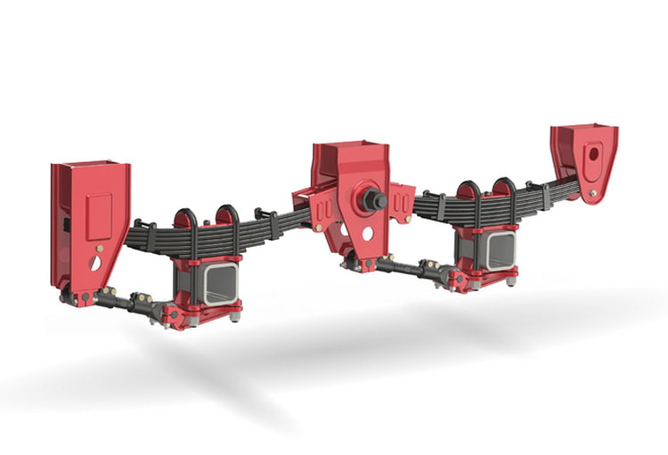 tanker trailer with spring suspension