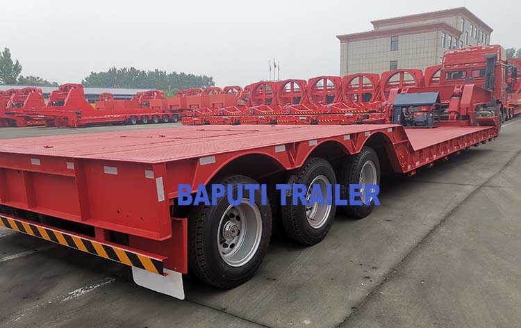 3 line 6 axle 100 ton low bed trailer for sale